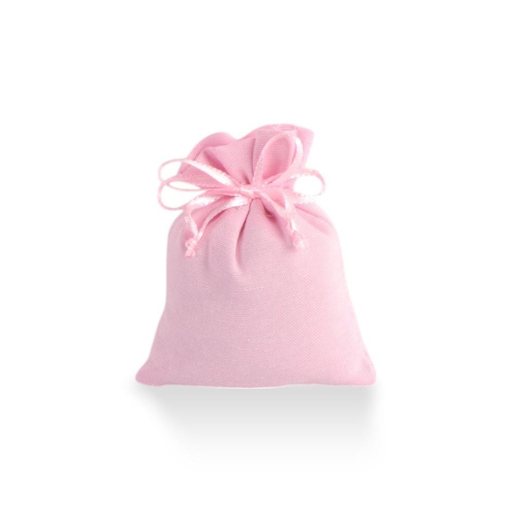 SACCHETTO COTONE ROSA PICCOLO 8X10